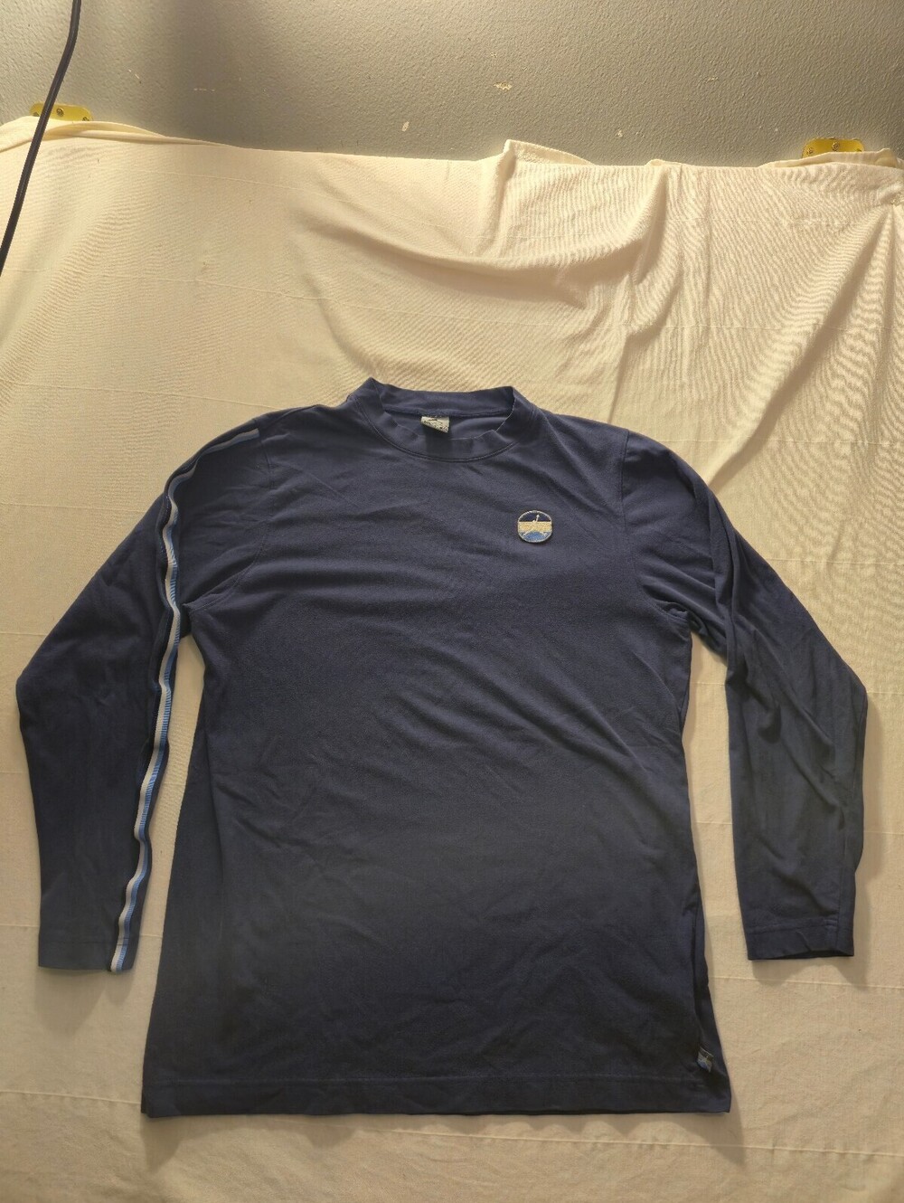 Nike Air Jordan Long Sleeve Navy Blue Athletic Shirt Size Medium